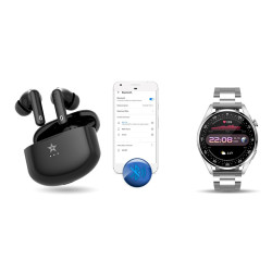 GIEWONT RealSound PRO ANC ENC GWS800-1 Wireless Headphones / black