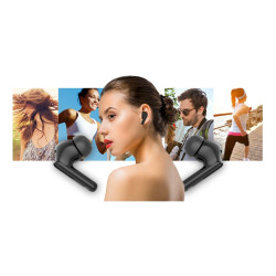 GIEWONT RealSound PRO ANC ENC GWS800-1 Wireless Headphones / black