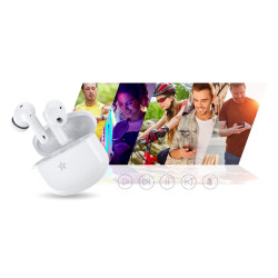 GIEWONT RealSound PRO ANC ENC GWS800-2 Wireless Headphones / white