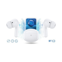 GIEWONT RealSound PRO ANC ENC GWS800-2 Wireless Headphones / white
