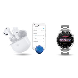 GIEWONT RealSound PRO ANC ENC GWS800-2 Wireless Headphones / white