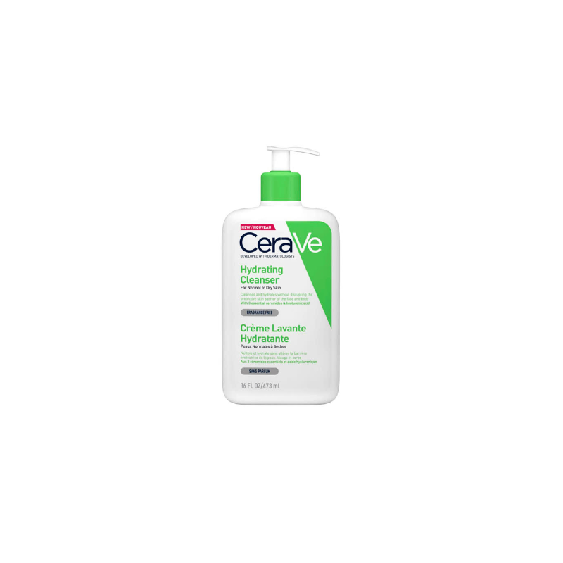 CeraVe Hydrating Moisturizing facial cleanser Gel 473 ml