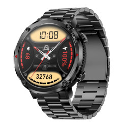 Smartwatch Gravity GT21-1 Silicone Strap / black
