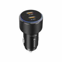 Swissten PD 2x USB-C Car Charger 50W with USB-C - USB-C Cable 1m