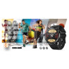 Smartwatch Gravity GT21-1 Silicone Strap / black