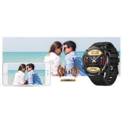 Smartwatch Gravity GT21-1 Silicone Strap / black