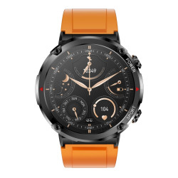 Gravity GT21-2 Smartwatch with Orange Silicone Strap