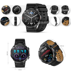 Smartwatch Gravity GT21-3 + Silicone Strap / black