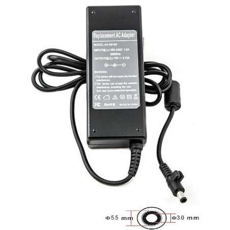 Laptop Charger SA90F5530 for Samsung 19V / 4.74A / 90W