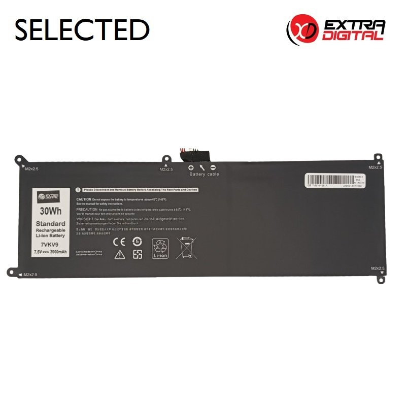 ExtraDigital 7VKV9 Battery for Dell Laptop 3900mAh
