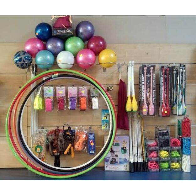 Gimnastikos kaspinas AMAYA Fluor 6m