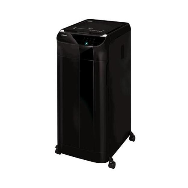 Fellowes AutoMax 550C dokumentų smulkintuvas, kryžminis pjovimas (P-4/O-3/T-4), 83 l, juodas