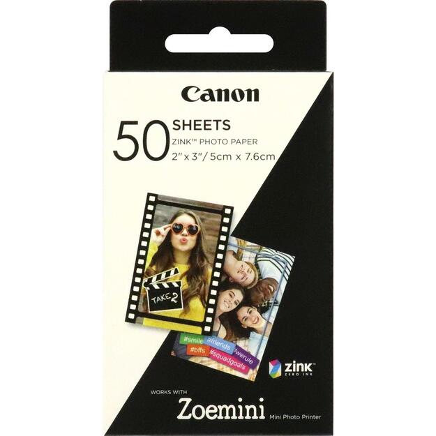 Canon ZINK fotopopierius 50×76 mm, 50 lapų