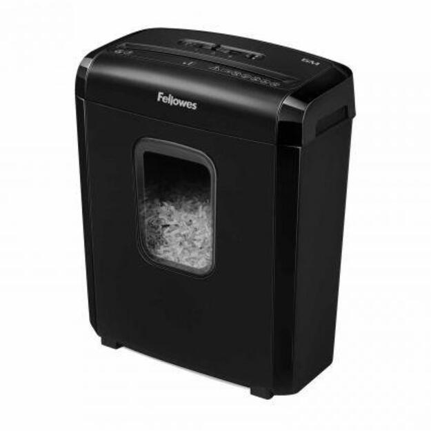 Fellowes Powershred 6M dokumentų smulkintuvas, mini pjovimas (P-4), 13 l