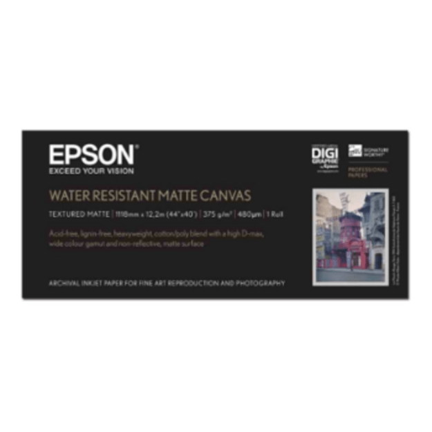 Epson matinė drobė spausdinimui, ritinys 111,8 cm × 12,2 m