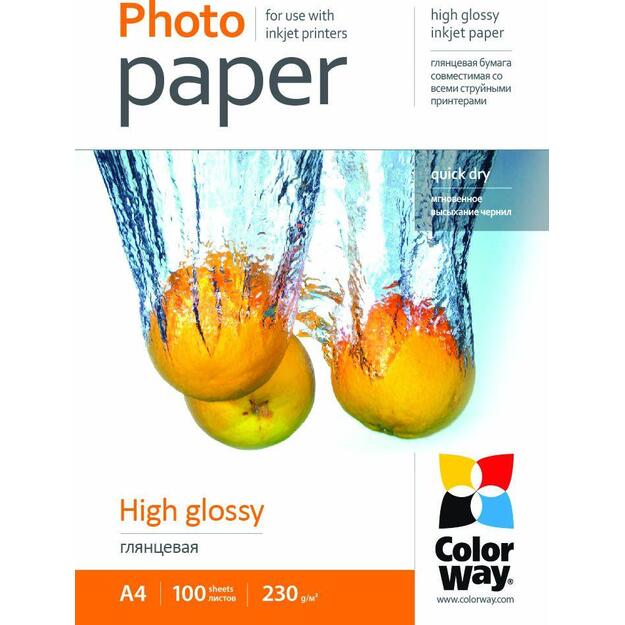 ColorWay blizgus fotopopierius A4, 230 g/m², 100 lapų