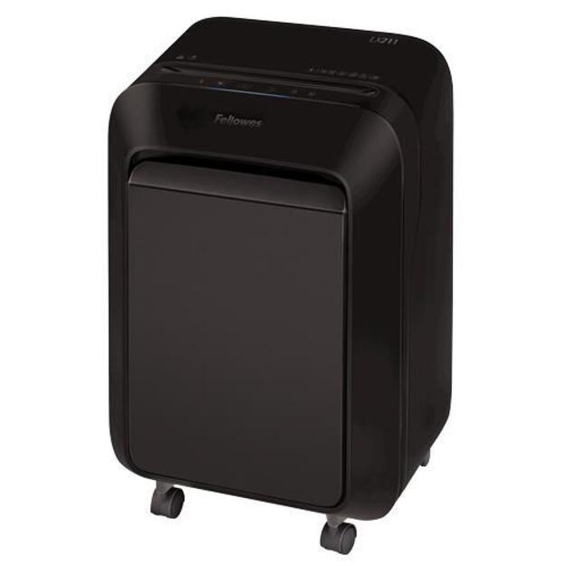 Fellowes Powershred LX211 dokumentų smulkintuvas, mikro pjovimas (P-5), 23 l, juodas