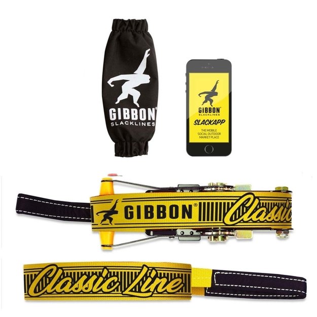 Balansinė juosta Slackline Gibbon Classic Line XL 25m/5cm