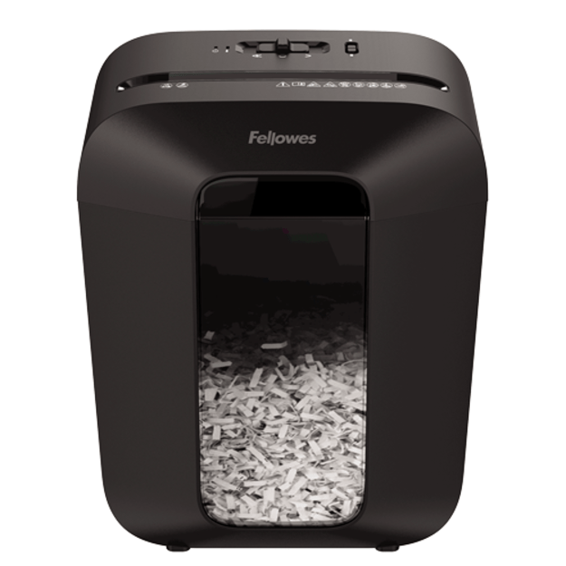 Fellowes Powershred LX50 dokumentų smulkintuvas, kryžminis pjovimas (P-4), 17 l, juodas