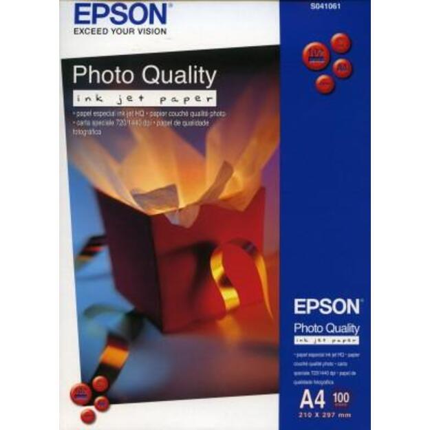 Epson Photo Quality matinis popierius A4, 102 g/m², 100 lapų