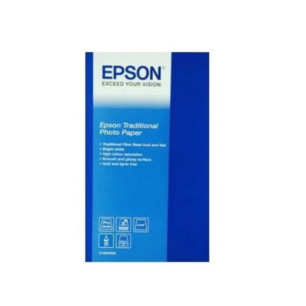 Epson Traditional fotopopierius A4, 330 g/m², 25 lapai